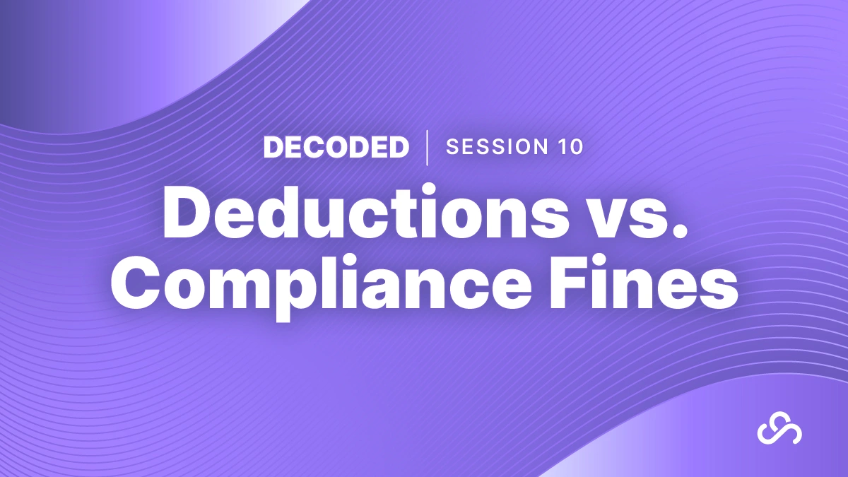 Deductions vs Compliance Fines | The Supply Chain Source