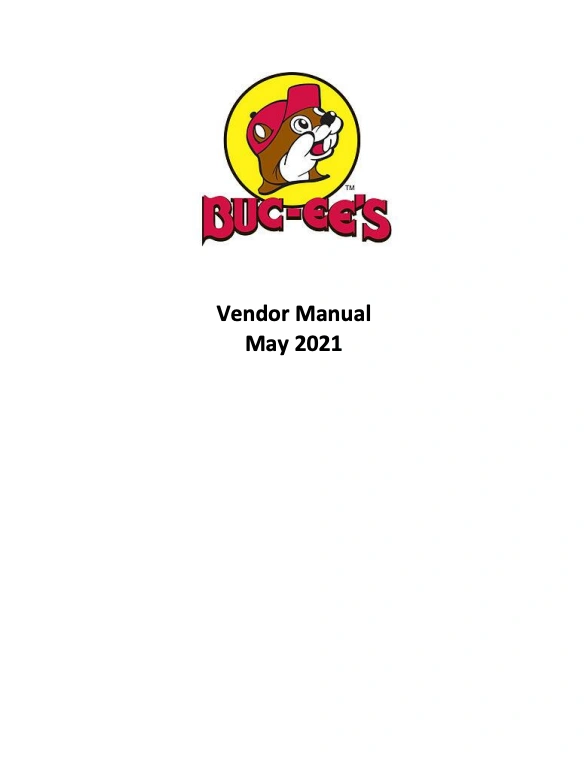 Buc-ee's Vendor Manual