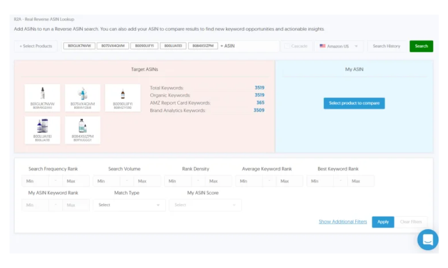 Amazon Seller Tools Dashboard