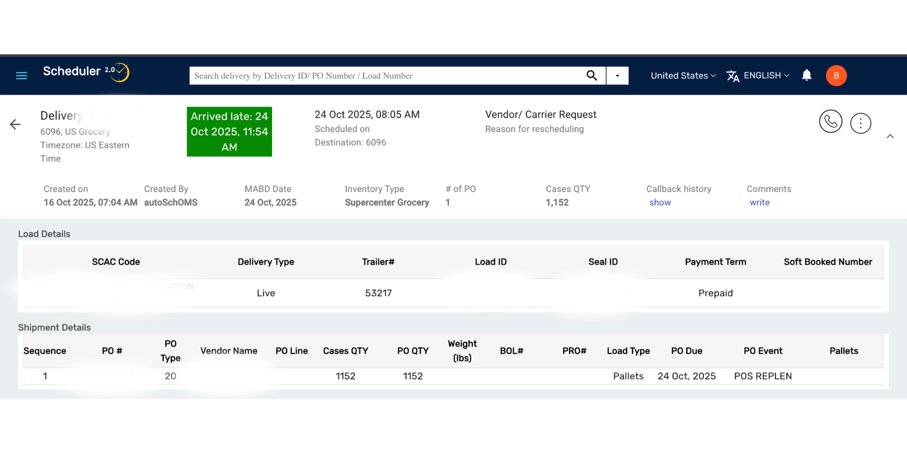 How to log a missed pickup in Walmart's Retail Link apps