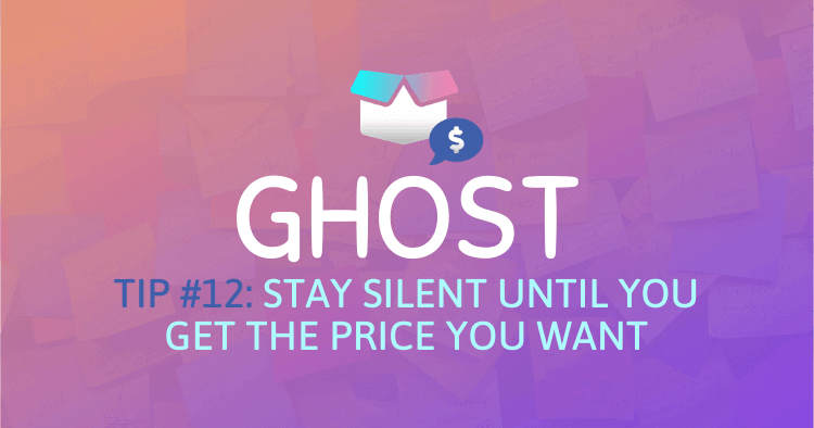 Use the silent treatment as a strategy during negotiations