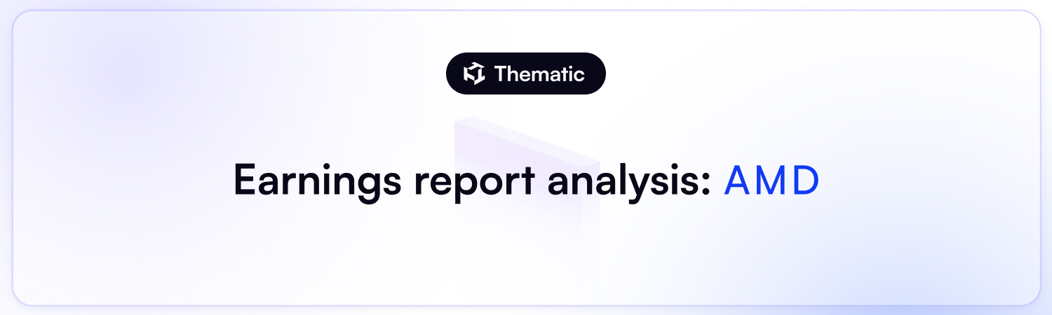 Earnings report analysis for Advanced Micro Devices, Inc. (AMD)