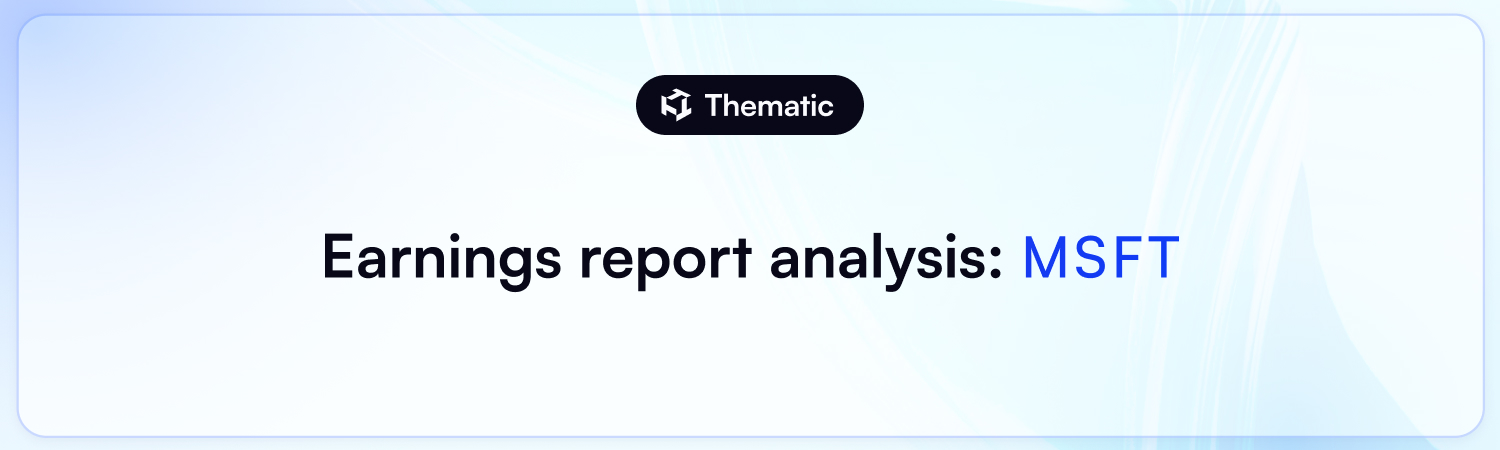  Earnings report analysis for Microsoft Corp (MSFT) | Q3 2024