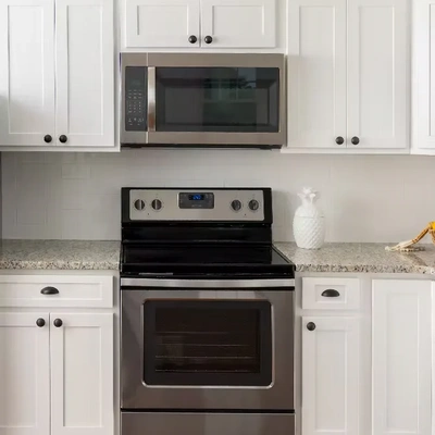 discovery frost white kitchen shelves