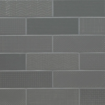 Urbano Graphite 3D Mix Ceramic Glossy