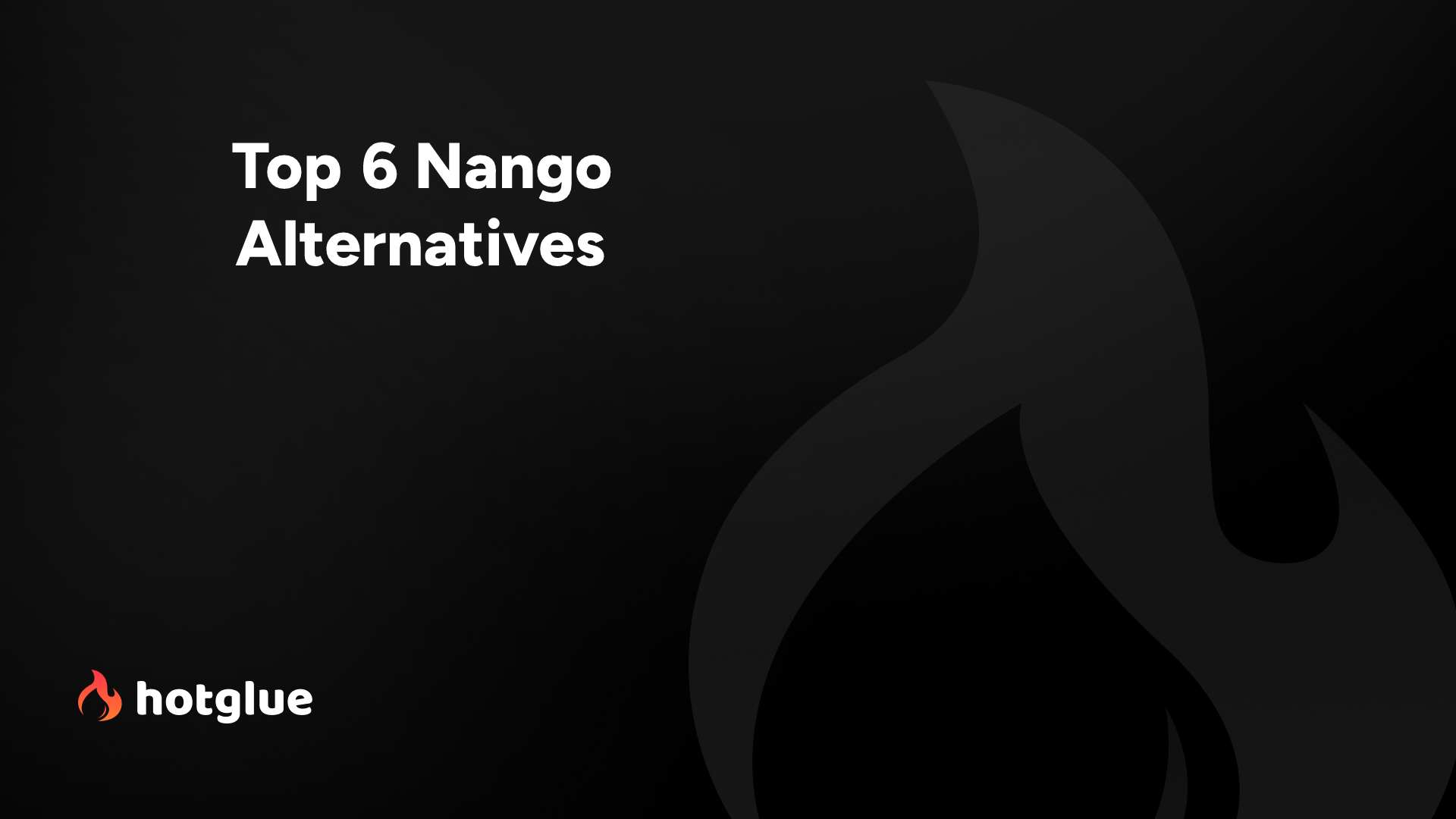 Nango Alternatives Oct 2026 | Hotglue cover