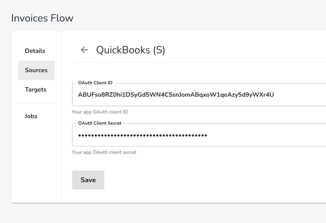 Quickbooks Config