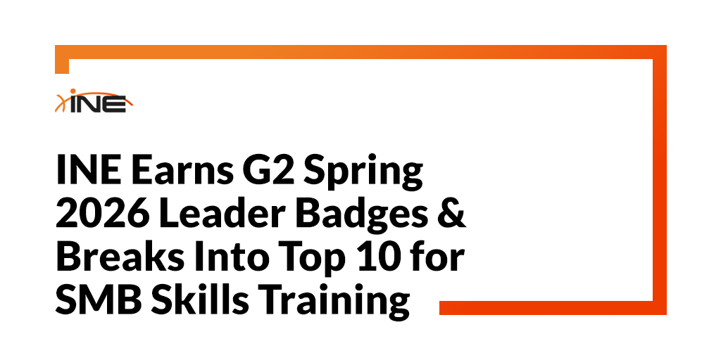 INE Earns G2 Spring 2026 Leader Badges and Breaks Into Top 10 for SMB Skills Training