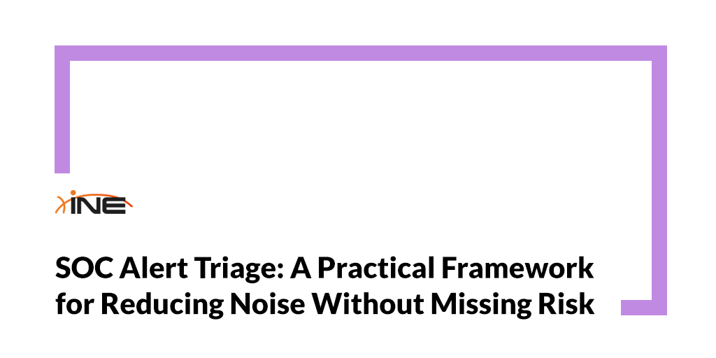 SOC Alert Triage: A Practical Framework for Reducing Noise Without Missing Risk Image