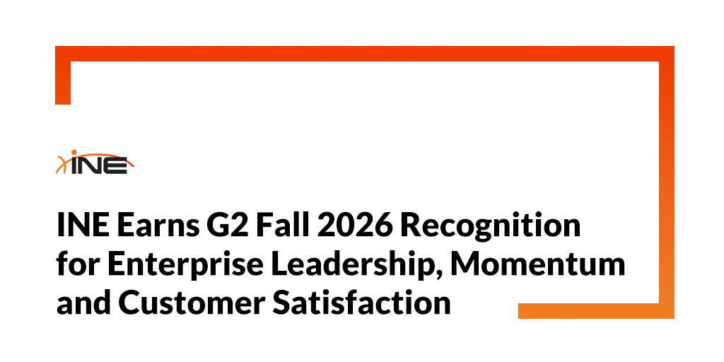 INE Earns G2 Fall 2026 Recognition for Enterprise Leadership, Momentum and Customer Satisfaction Image