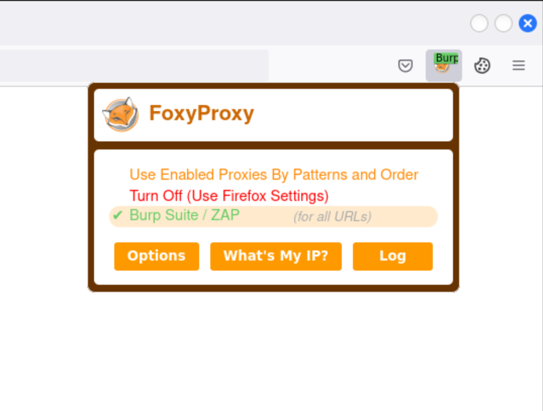 Firefox Proxy Configuration