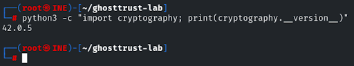 Confirming the installed Python cryptography library