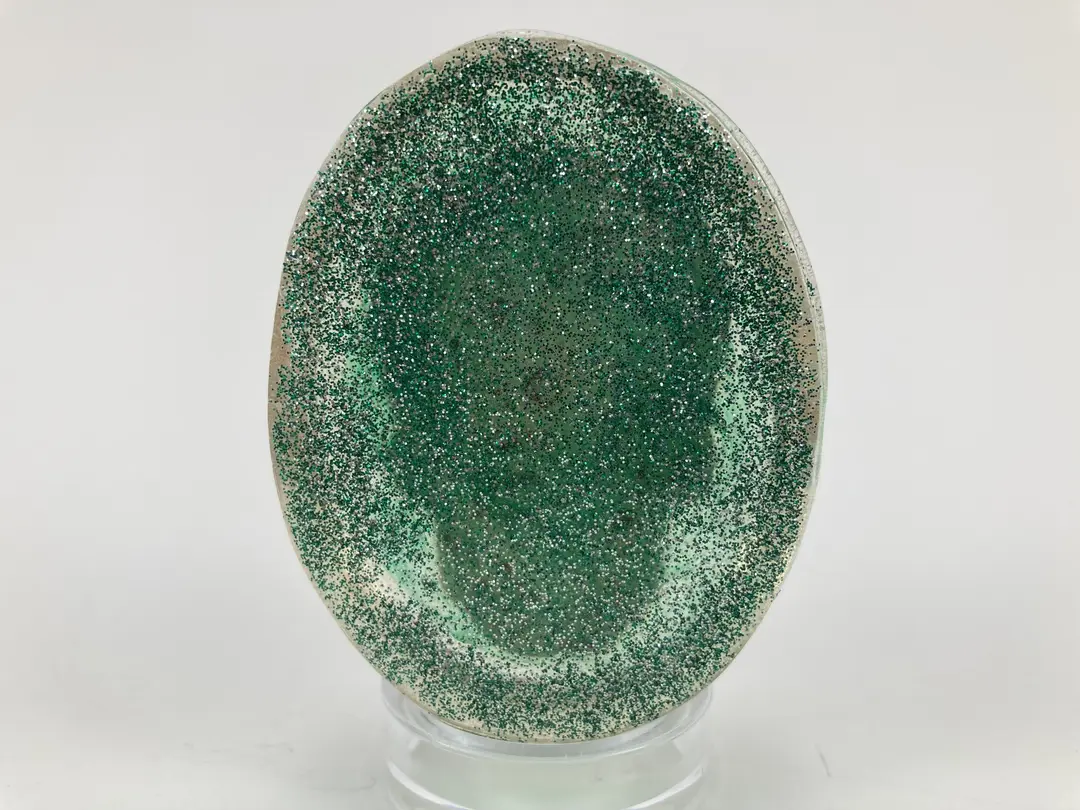 Oval Green Sugar Skull Paper Weight
