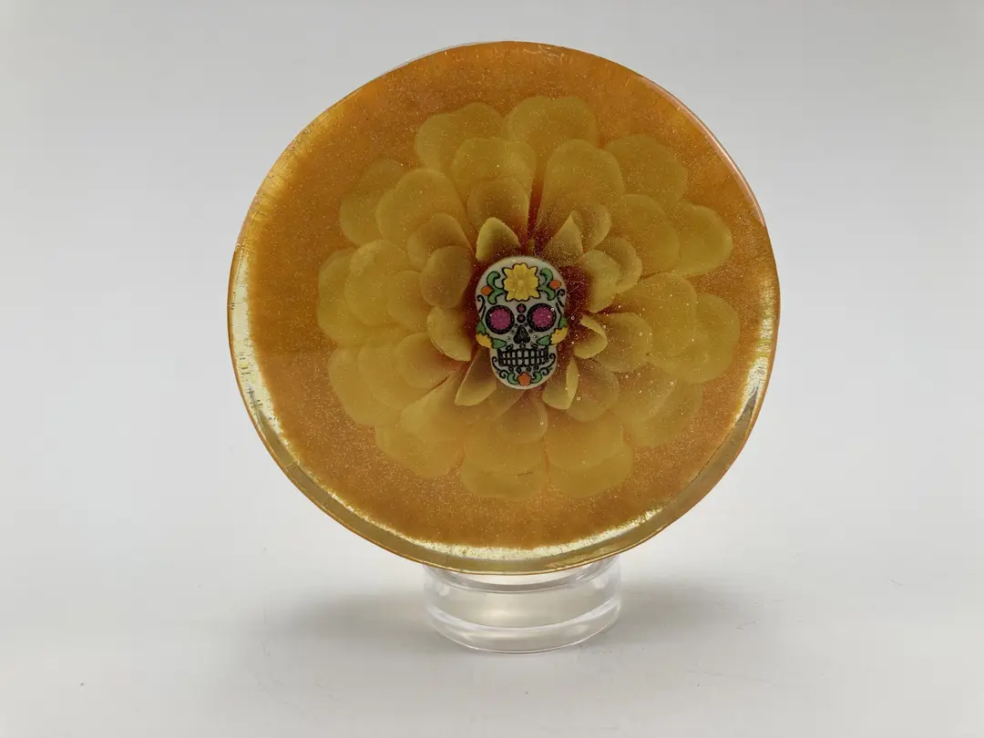 Yellow Flower Paper Weight
