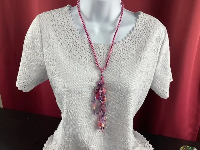 Pink and Purple Bead Cascade
