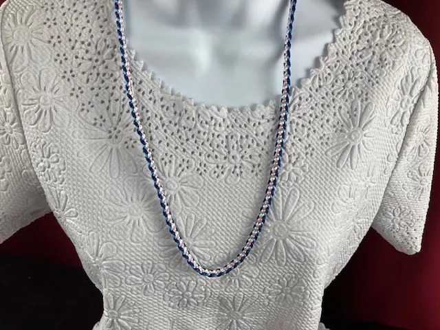 Pink and Blue Flat Cord