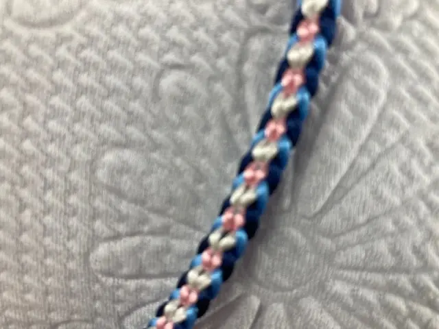 Pink and Blue Flat Cord