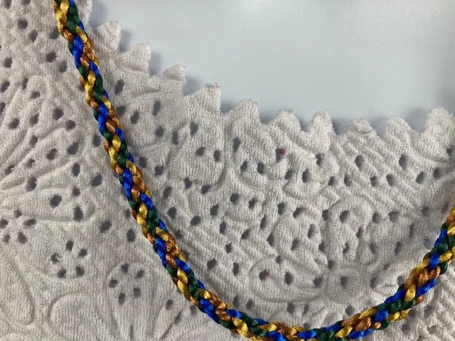 Blue, Gold and Green Cord