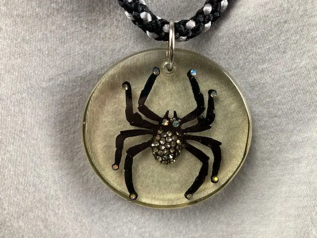 Spider Pendant with Sparkle