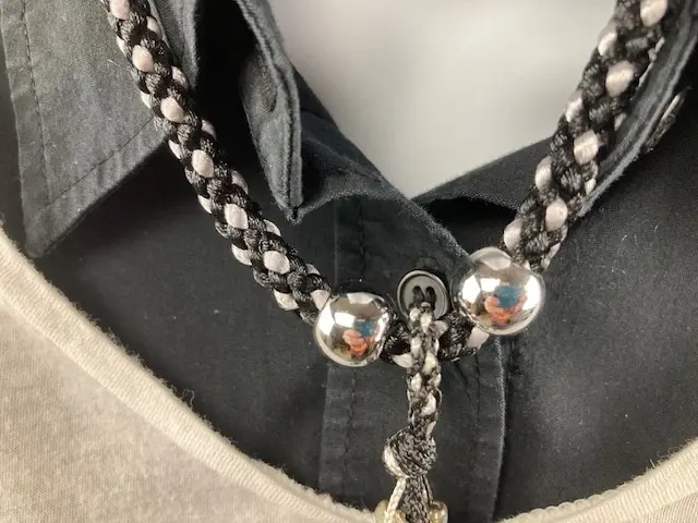Black and White Bead Cascade
