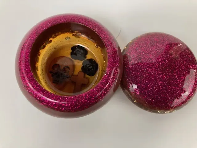 Small Magenta Jar