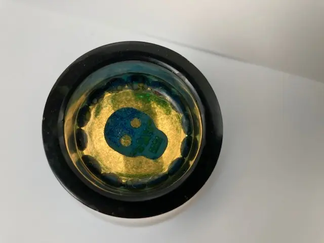 Blue-Green Candle Holder