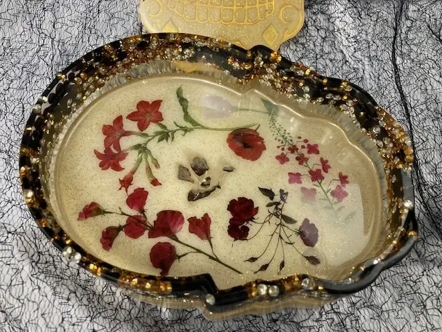 Gold Sugar Skull Box