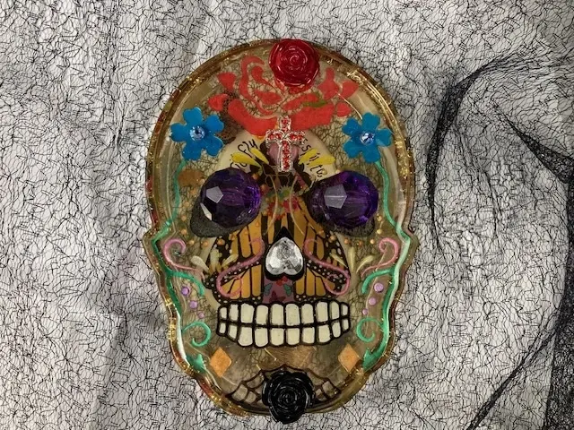 Spirit Fly Clear Sugar Skull Box