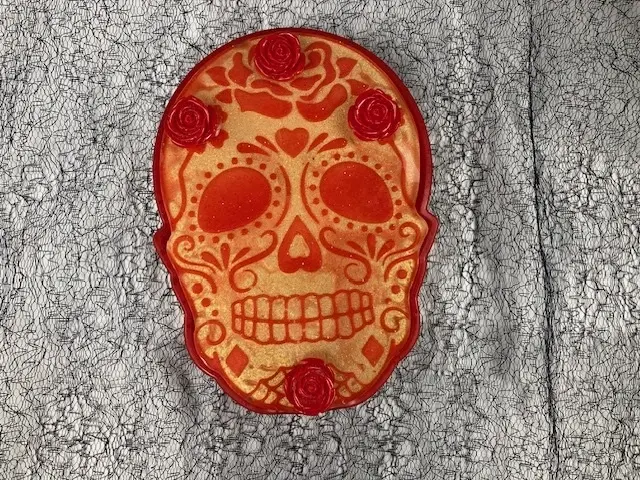 Red Rose Sugar Skull Box