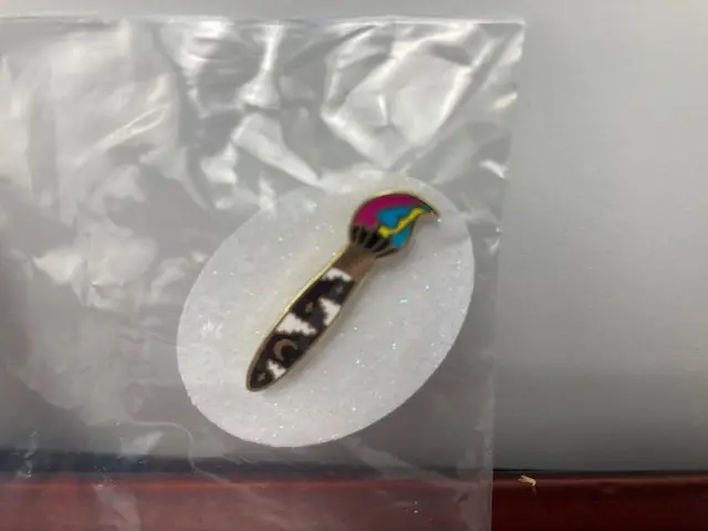  Enamel Art Theme Pin