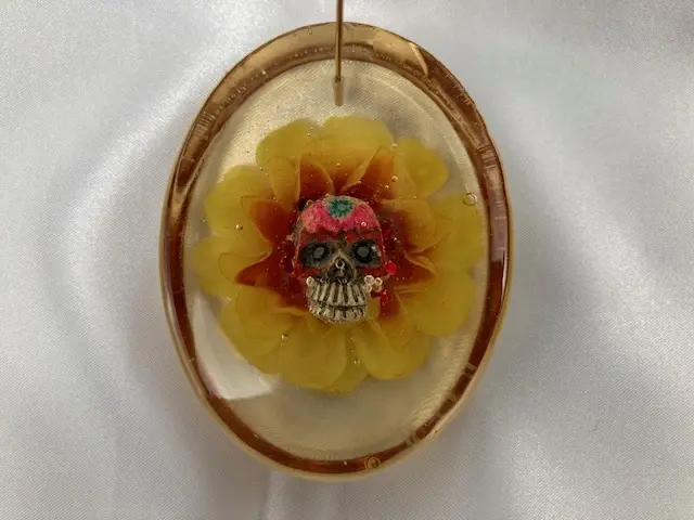 Pink Sugar Skull Memo Holder