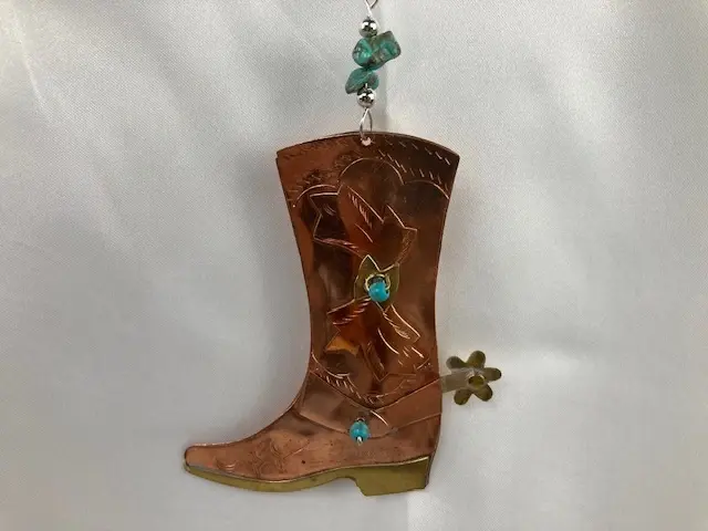 Hanging Western Boot