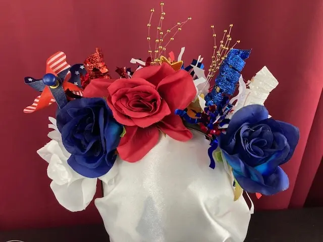 Red, White and Blue Flower Crown