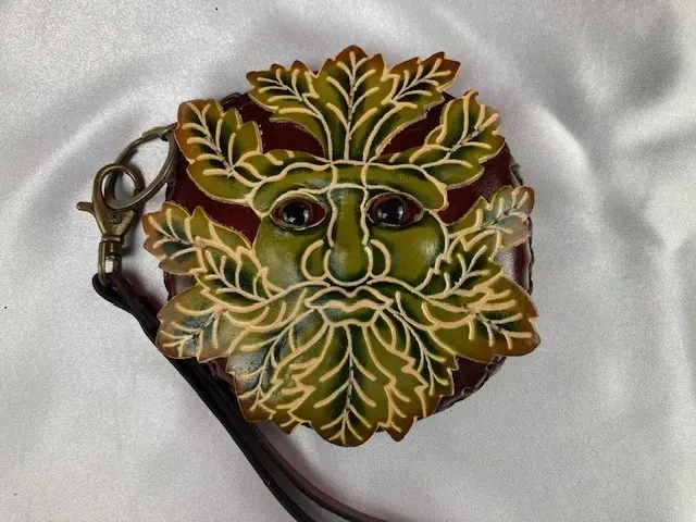 The Green Man Leather Coin Purse