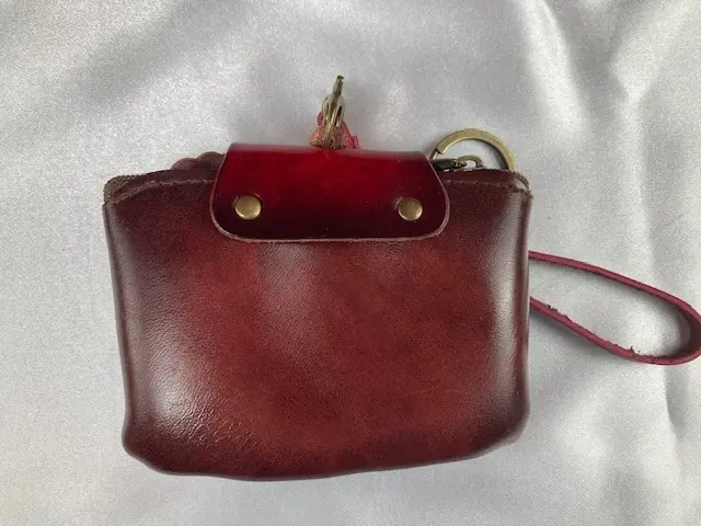 Sugar Skull Leather Coin Purse