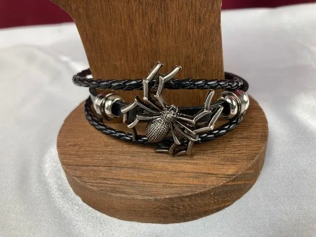 Leather Spider Bracelet