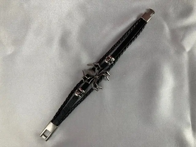 Leather Spider Bracelet