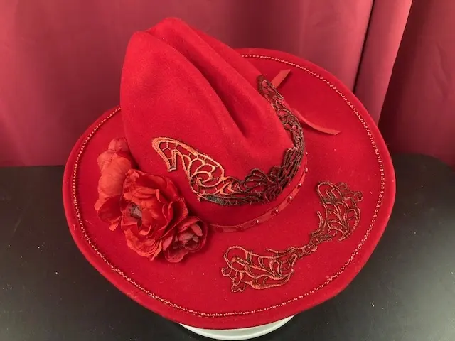 Red Felt Cowgirl Hat