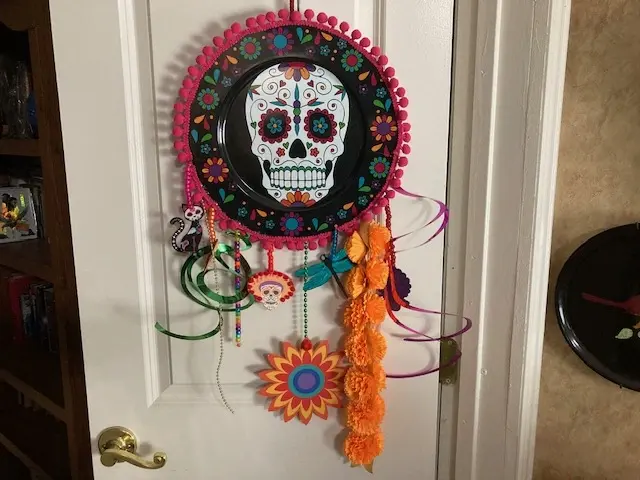 Hanging Sugar Skull Platter