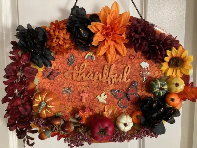 Platter Celebrating Thankful Items