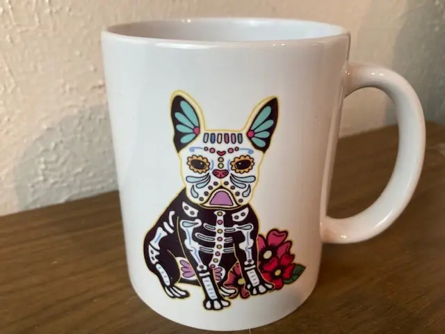 Day of the Dead Bulldog Mugs