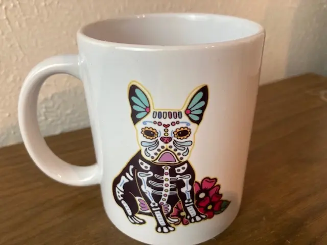 Day of the Dead Bulldog Mugs