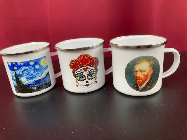 Art Enamel Cups 