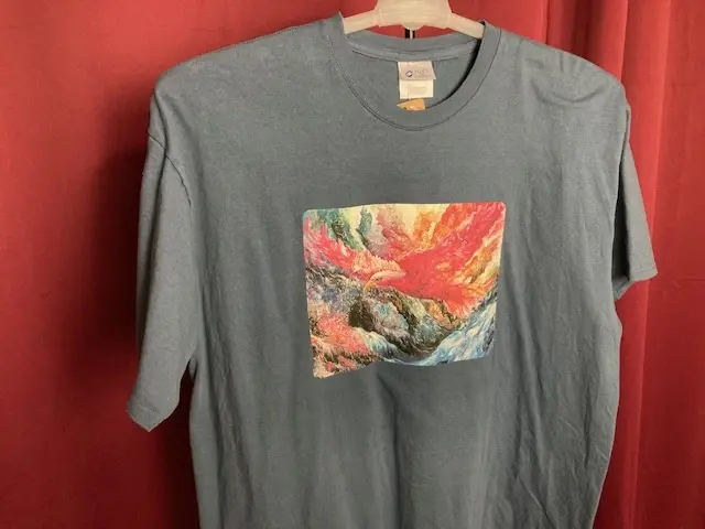 Dark Blue T-Shirt with Flying Bird