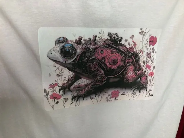 Pale Pink Steampunk Frog T-Shirt