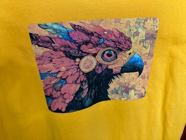 Orange Aztec Eagle