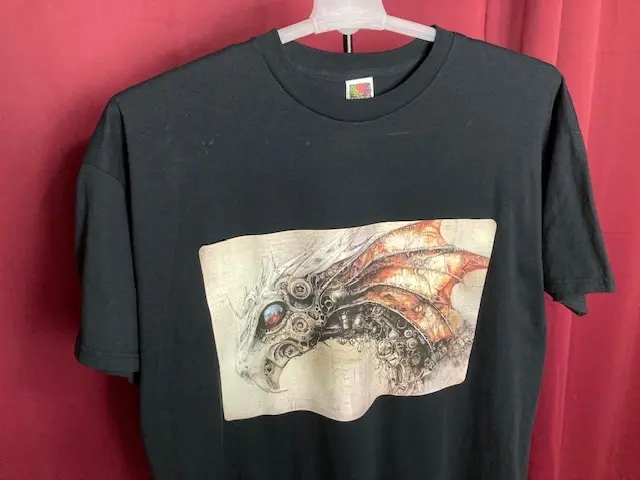 Black T-Shirt with Dragon