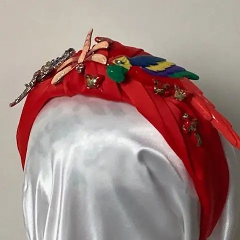 Parrot Silk Knotted Headband