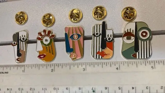 Picasso Style Art Pins
