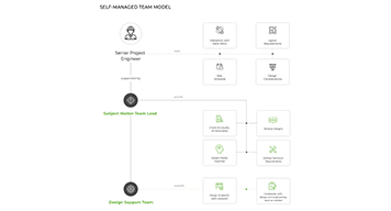 Process showing working and structure of team